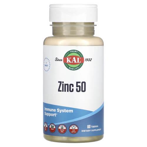 Цинк KAL Zinc 50мг 60 табл. (CAL-61906)