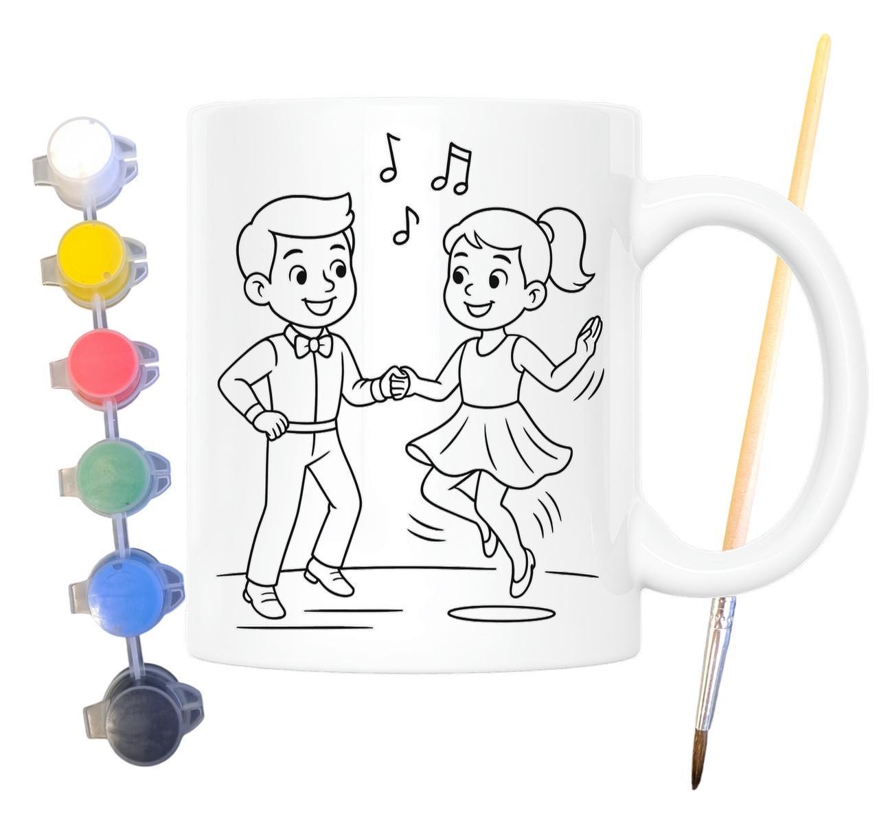 Набір для творчості кружка розмальовка Джайв 330 мл Білий (КР0120) - фото 2 Набір для творчості кружка розмальовка Джайв 330 мл Білий (КР0120) - фото 2