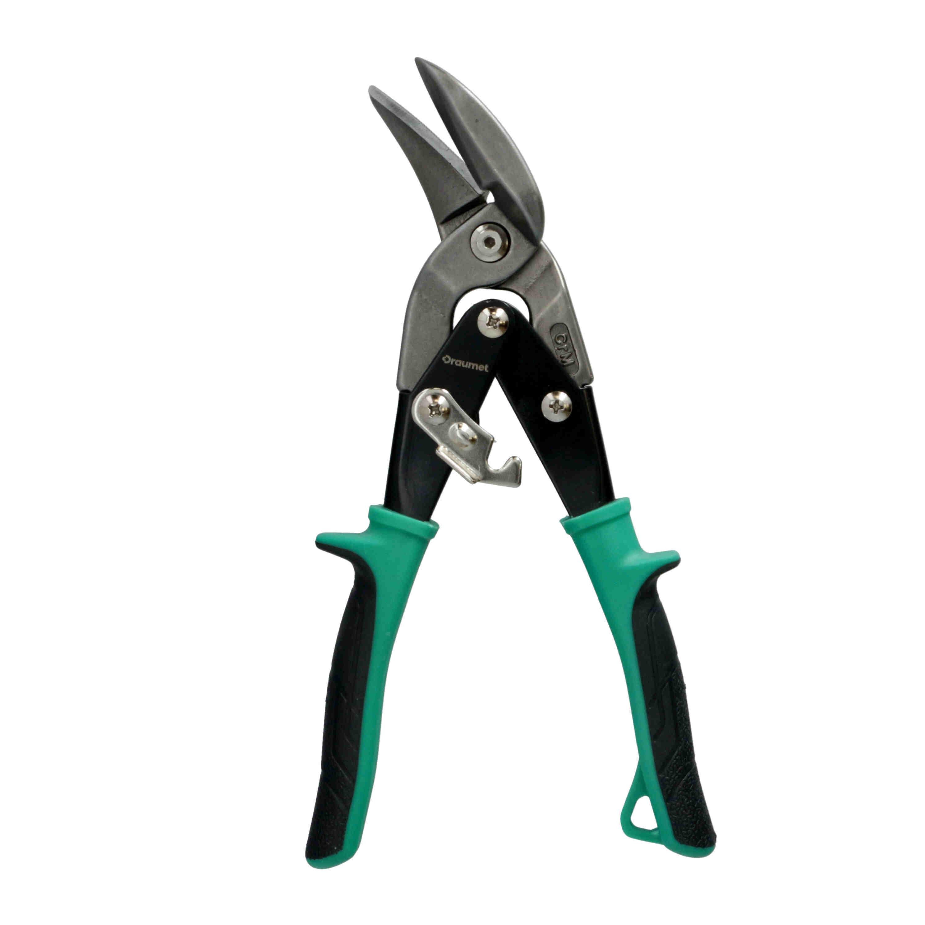 Ножницы по металлу Draumet изогнутые правые двухрычажный механизм 250 мм (E4063)