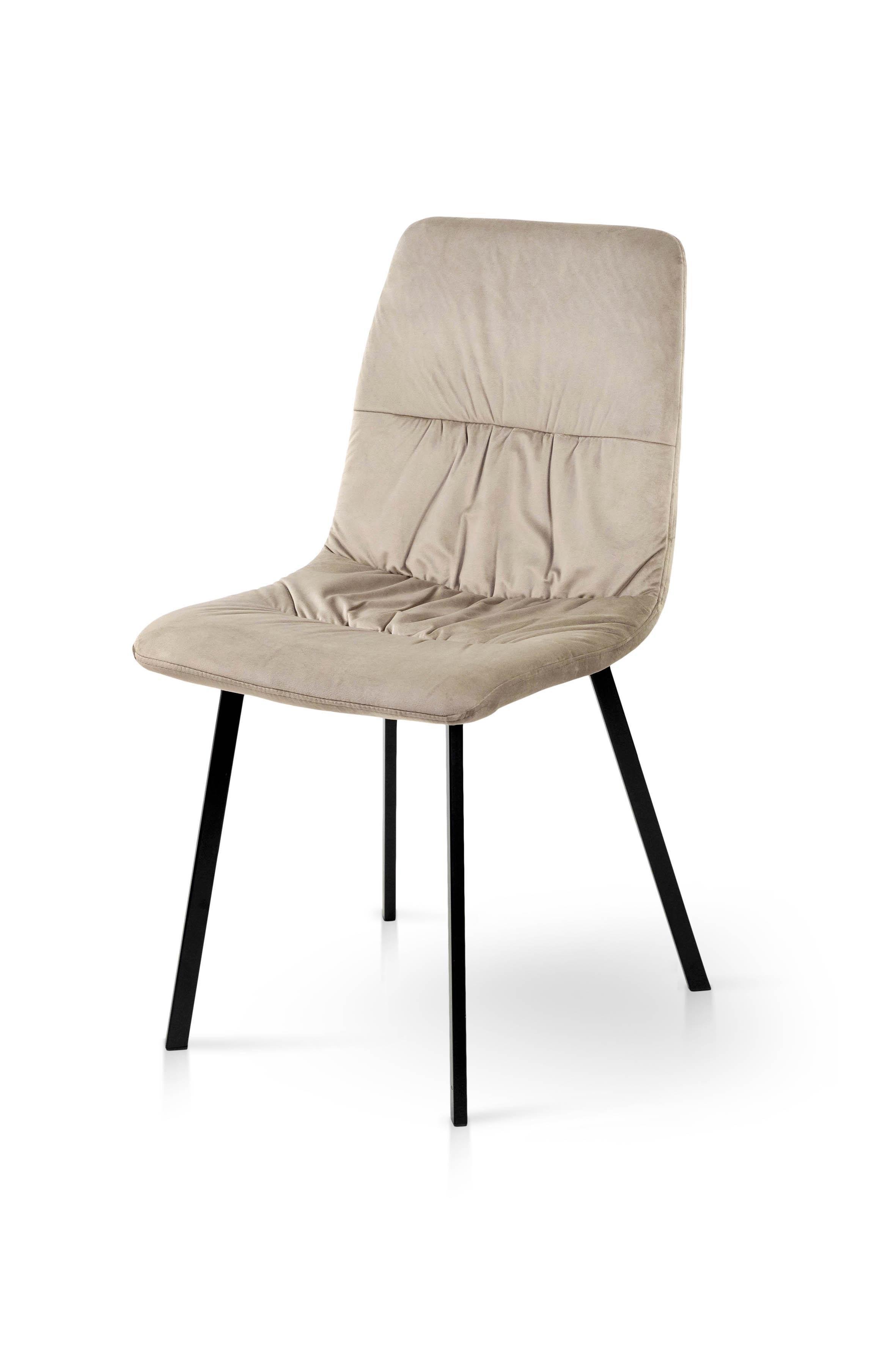 Стілець для кухні та вітальні ГРЕЙС Авері 440х890х460 мм Чорний/Мокрий пісок (GAА0056395)