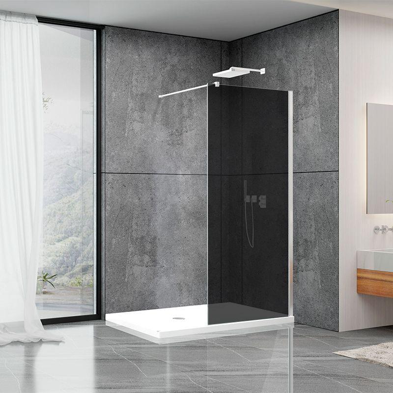 Душова перегородка Aquanil FIT тоноване скло хром профіль 80x195 см