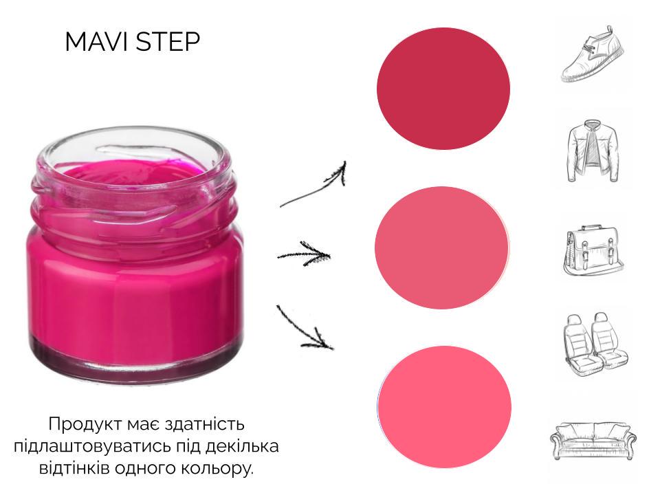 Крем для обуви и кожи Mavi Step Creme de Beaute 25 мл Фуксия (C01/125/025) - фото 3