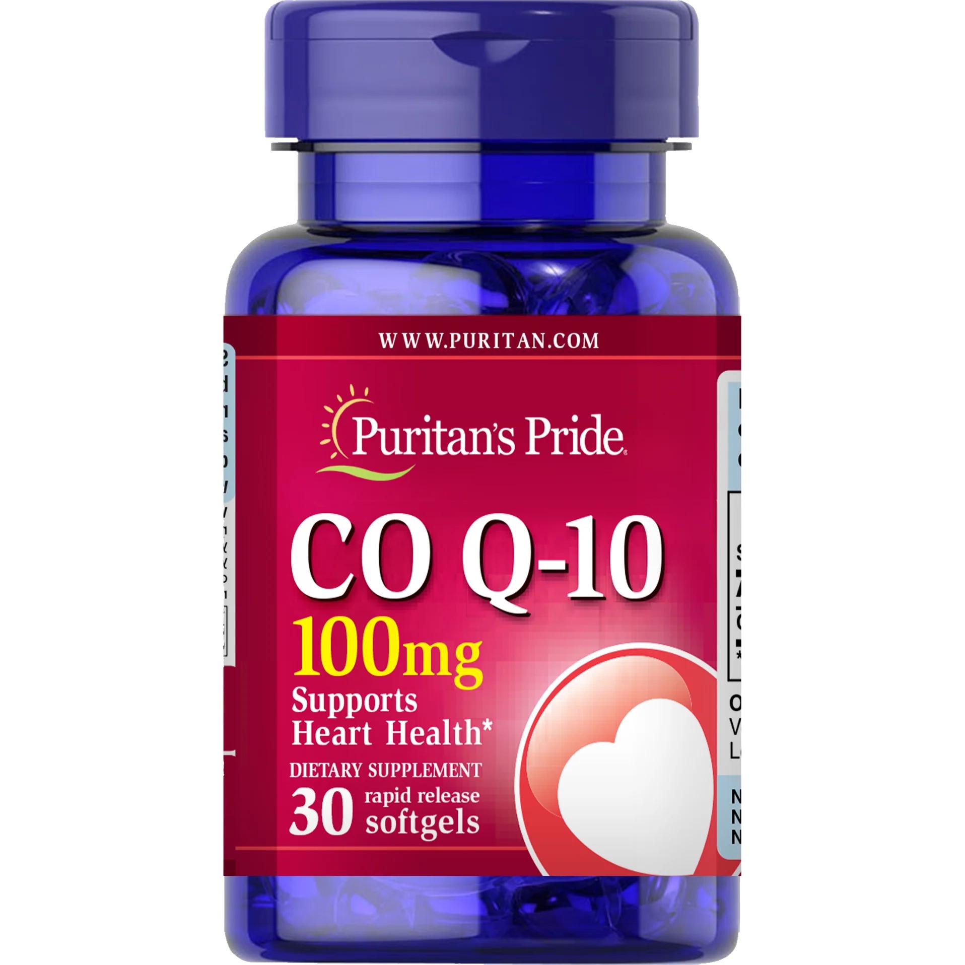 Коэнзим Puritan's Pride CO Q-10 100 mg Q-SORB 30 гелевых капс.