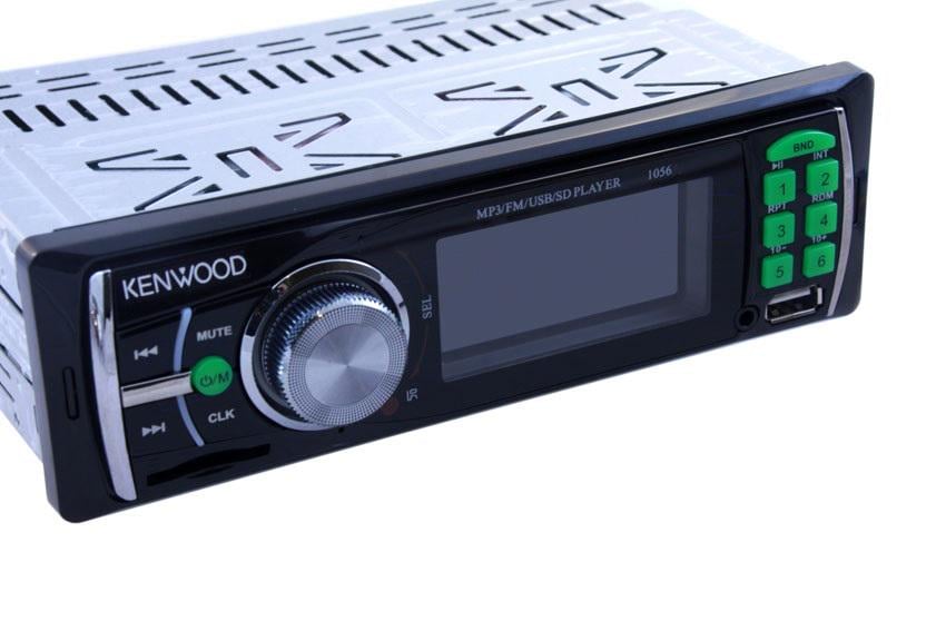 Автомагнитола Kenwood 1056 USB/SD/AUX/FM с пультом ДУ 4x50 Вт