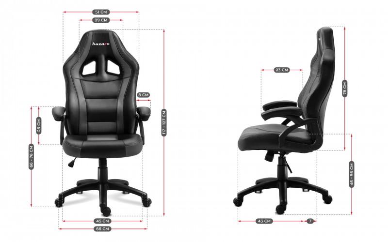 Крісло геймерське Huzaro Force 4.2 Black-grey - фото 9