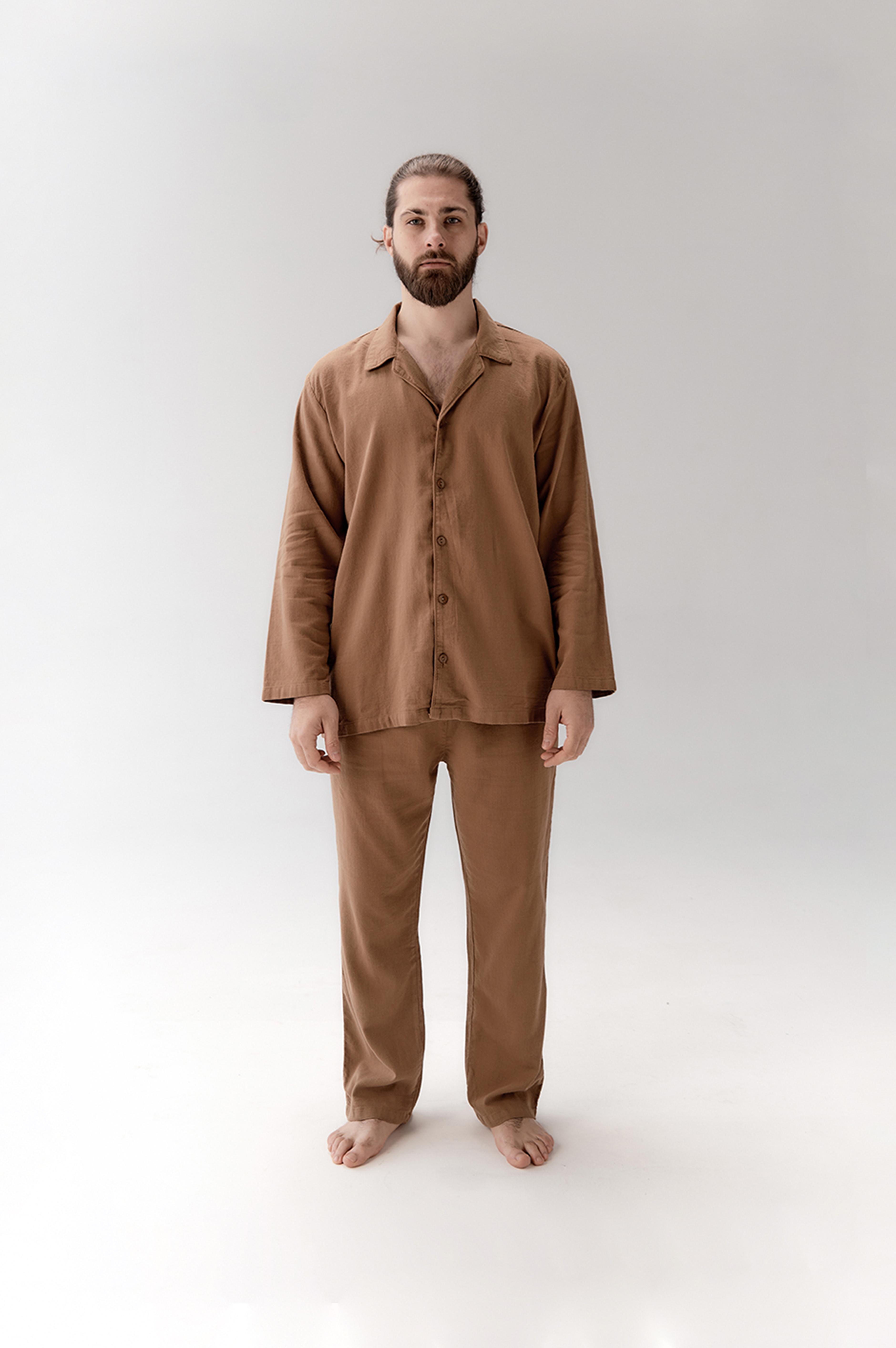 Пижама мужская Lotus Home Porta XL Кофейный (26843079)