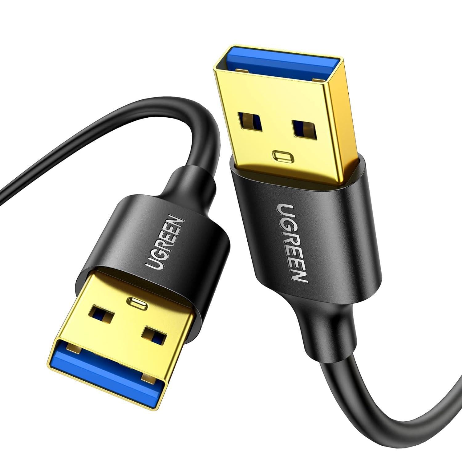 Кабель USB 3.0 UGREEN US128 1 м Черный (10370)
