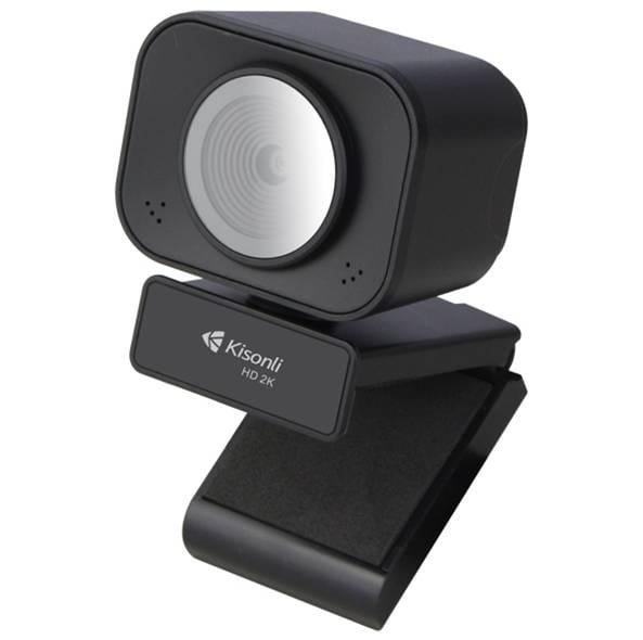Вебкамера із мікрофоном Kisonli D4 2K 30fps пластиковий корпус BOX Black