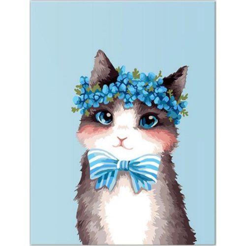 Картина по номерам Brushme "Стильный котик" (GX22297)