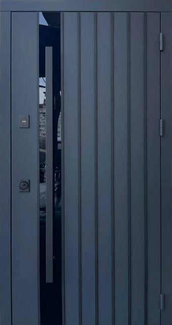 Входная дверь Qdoors Стрит 3К АРТ ручка скоба 850х2040 мм улица