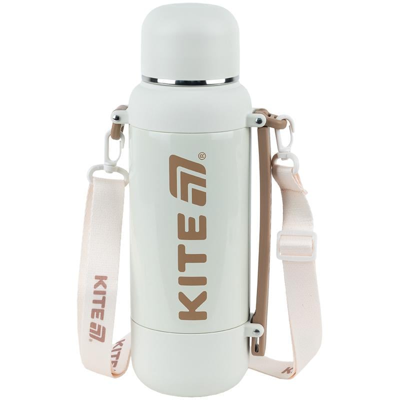 Термос KITE из нержавеющей стали 1200 мл Бежевый (К25-1225-2)