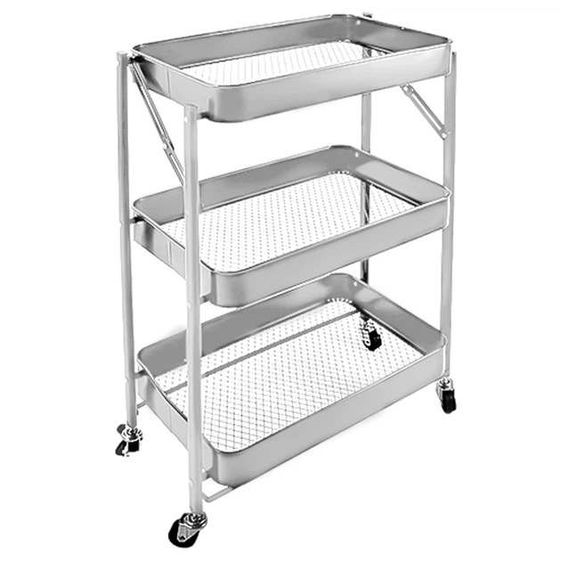 Этажерка на колесах 3яр 45x29,5x76 см (R88690-W) Этажерка на колесах 3яр 45x29,5x76 см (R88690-W)