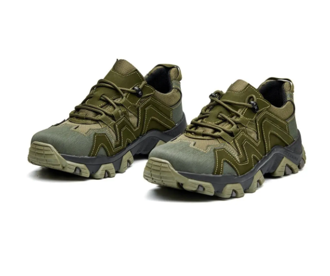 Кросівки чоловічі демісезонні натуральний нубук р. 41 Хакі - фото 5