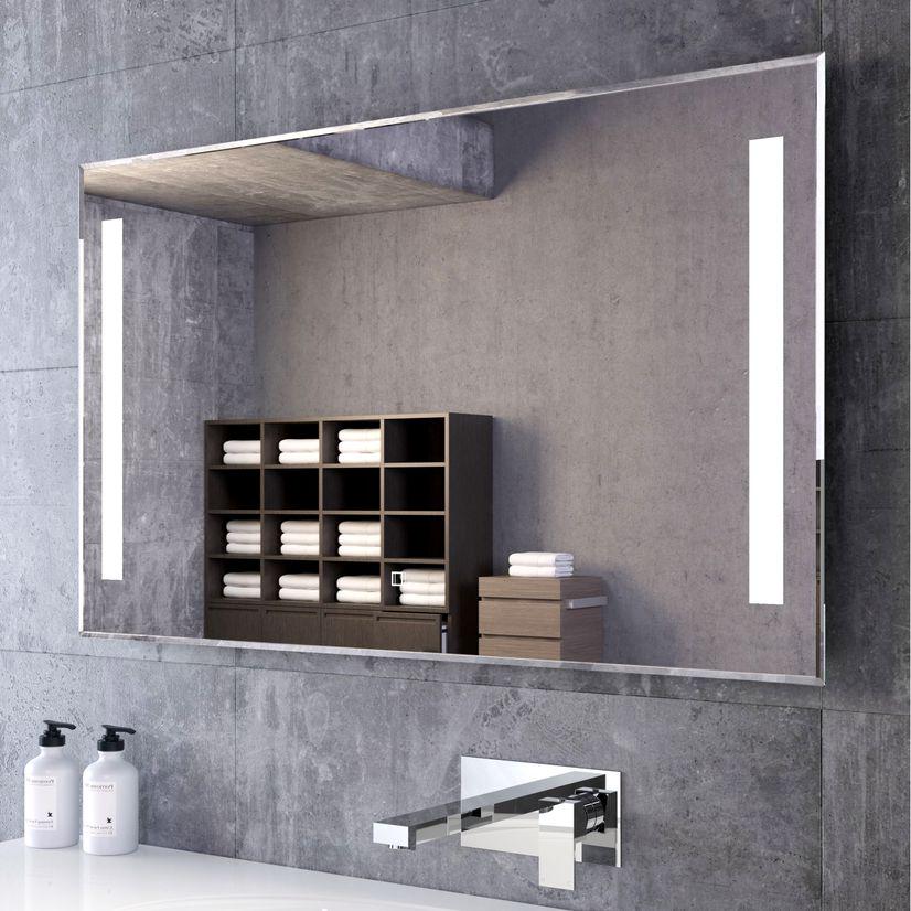 Зеркало Dim Dzerkal OLIVA с LED-подсветкой + сенсорное управление + фацет 90х70 см (2364)