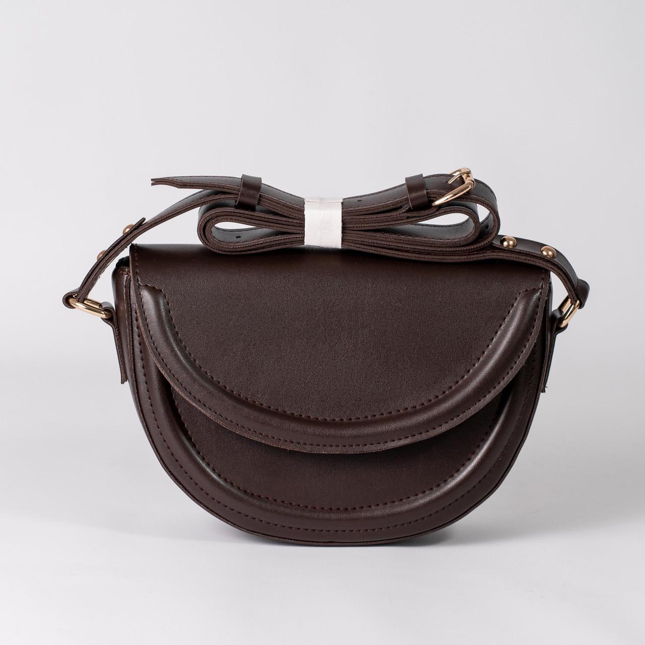 Сумка женская седло XENIA № 16-24 Коричневый - фото 1