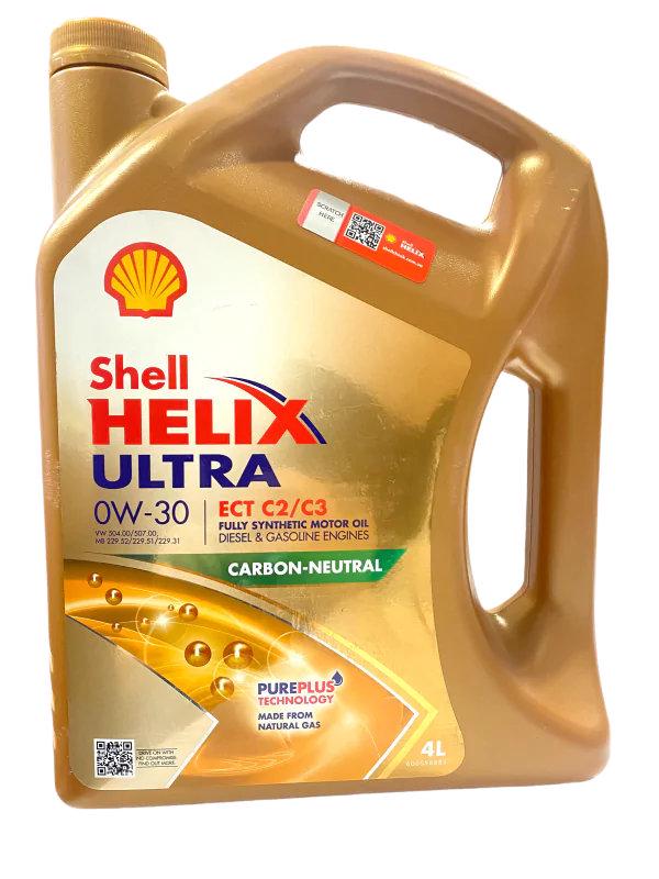 Моторна олива SHELL Helix Ultra ECT C2/C3 SN 0W-30 4 л (550046375)