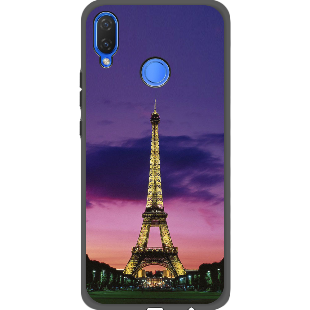 Чехол Boxface Huawei P Smart Plus Полночь в Париже Черный силикон (34912-up964-35159)