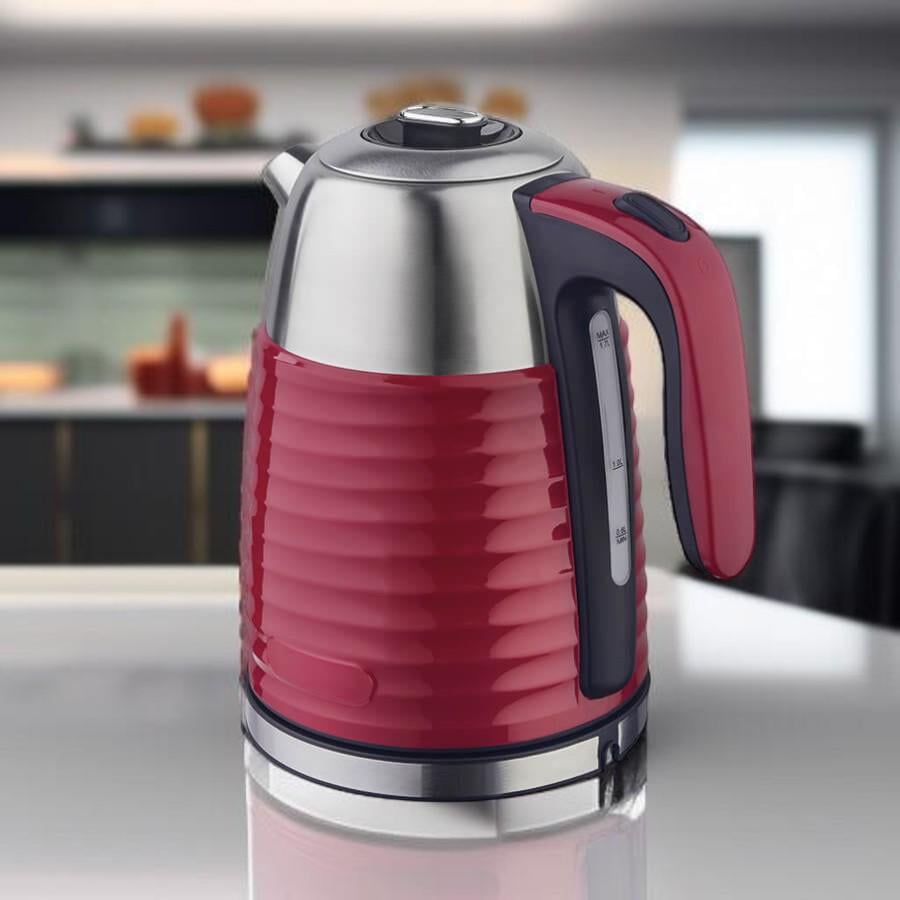 Електрочайник Maestro MR-051-Red нержавіюча сталь 1,7 л 2200 Вт Червоний (32510598)