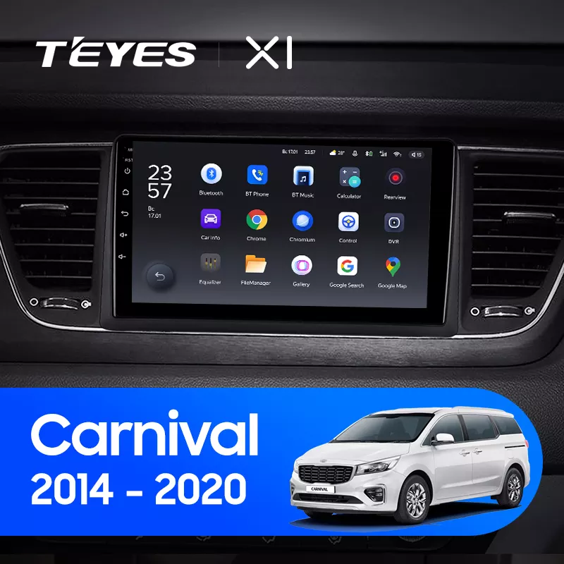 Автомагнитола штатная Teyes X1 для Kia Carnival 2014-2020 Android 2/32 Гб Wi-Fi вариант A (1664514609) - фото 3