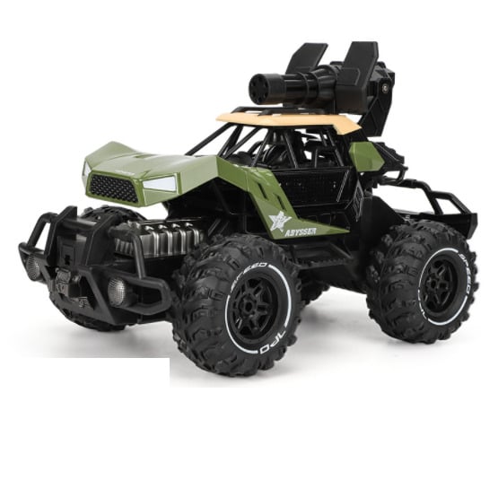 Игрушка на радиоуправлении Sulong Shooting Buggy детский джип с пулеметом 1:12 Зеленый (SUN8335)