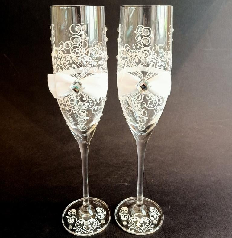 Бокалы свадебные Bohemia Sandy 190 мл 2 шт. (8915)