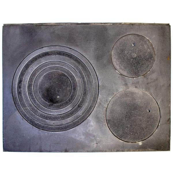 Плита для печи чугунная трехконфорочная 630х480 мм (106682)