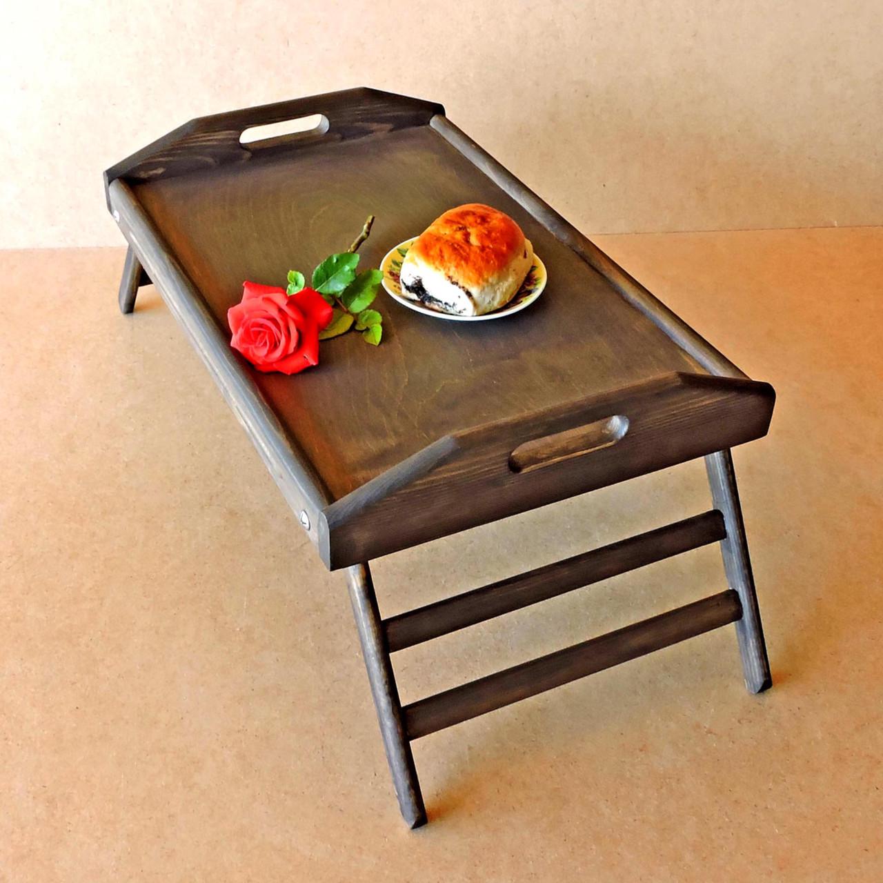 Столик-піднос для сніданку з дерева Флорида Мокко (СТП-000410) - фото 4