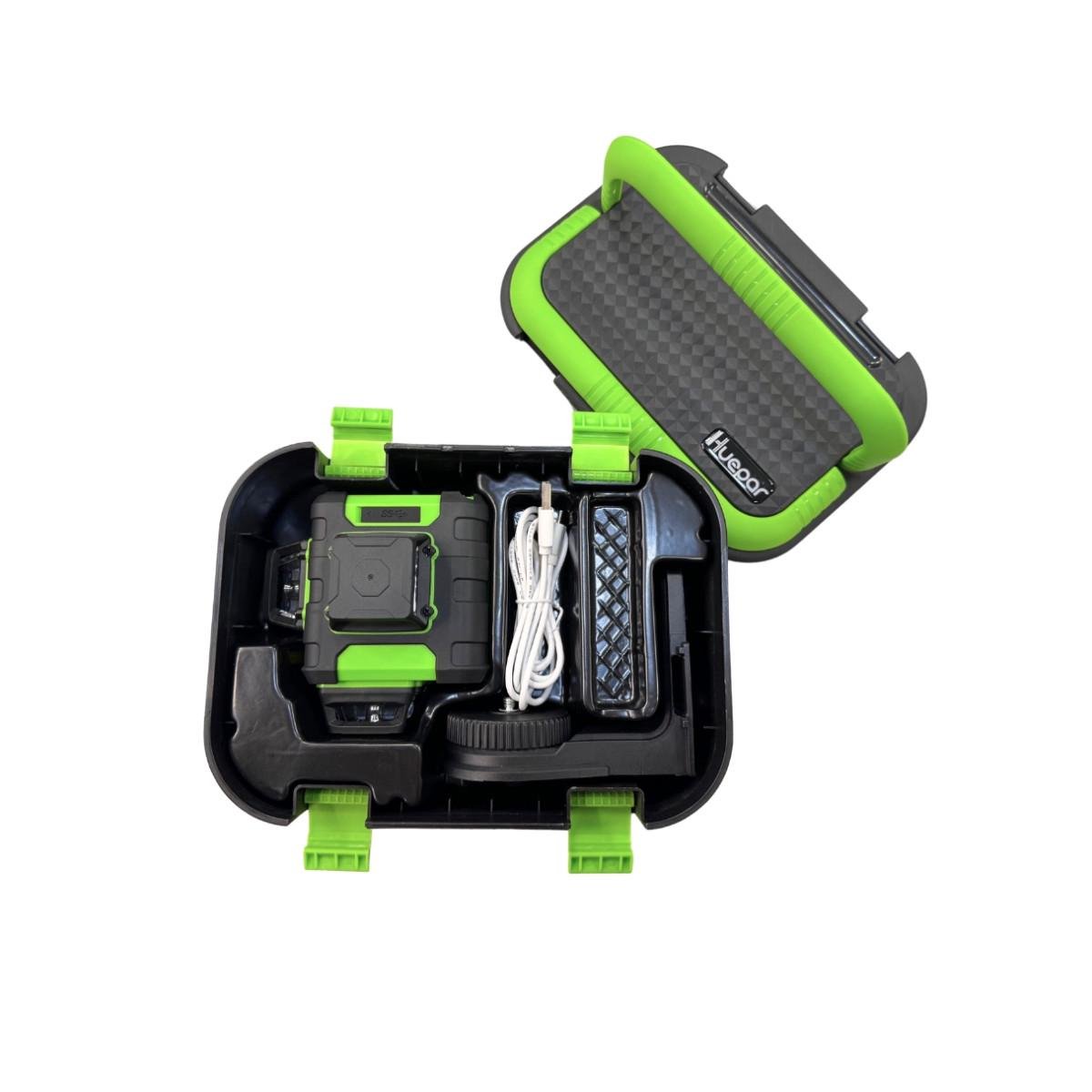 Лазерный уровень Huepar 3D в пластиковом кейсе Green (HM03CG) - фото 3 Лазерный уровень Huepar 3D в пластиковом кейсе Green (HM03CG) - фото 3