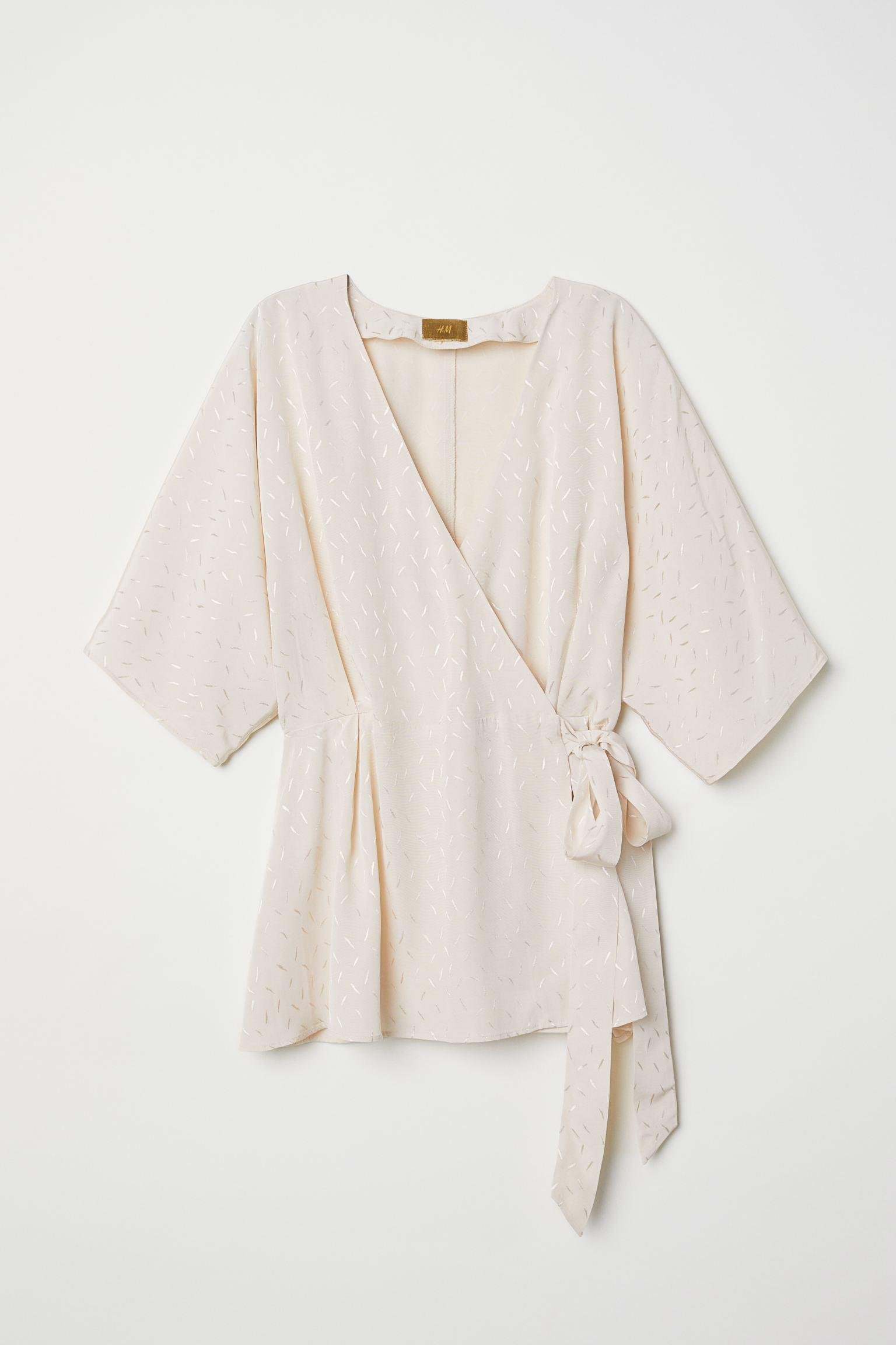 Блуза H&M р. 34 Світло-бежевий (2412640098)