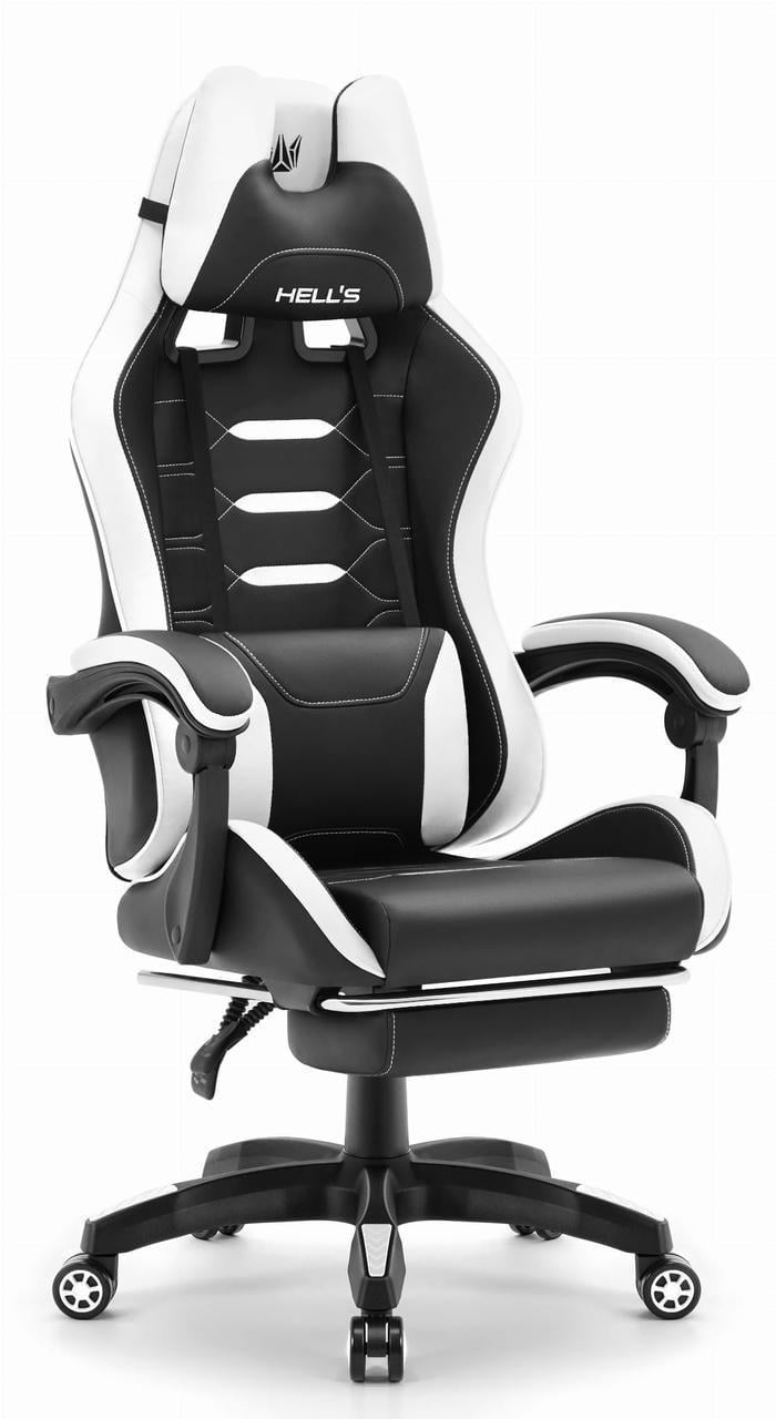 Комп'ютерне крісло Hell's HC-1039 екошкіра White (5904204981026)