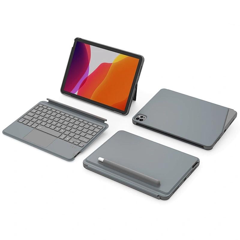 Клавиатура многофункциональная WIWU Combo Touch iPad keyboard case 10,2/10,5'' Grey (00000068534_1) - фото 8