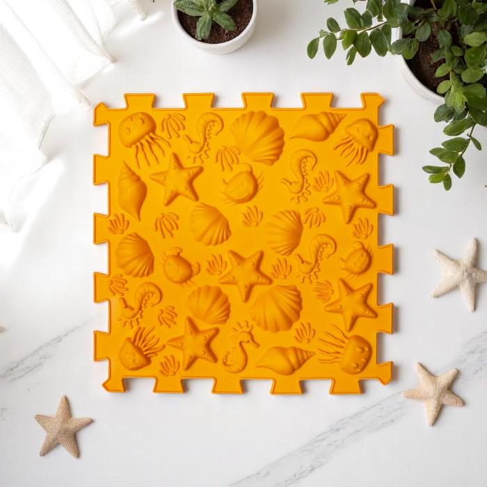 Килимок масажний пазл морські 1 ел. Жовтий - фото 2 Килимок масажний пазл морські 1 ел. Жовтий - фото 2