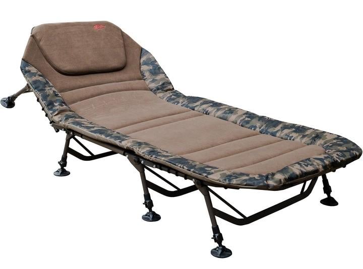 Раскладушка для рыбалки Tramp Wide Camo UTRF-070 32-42х82х210 см 150 кг Оливковый (22790716)
