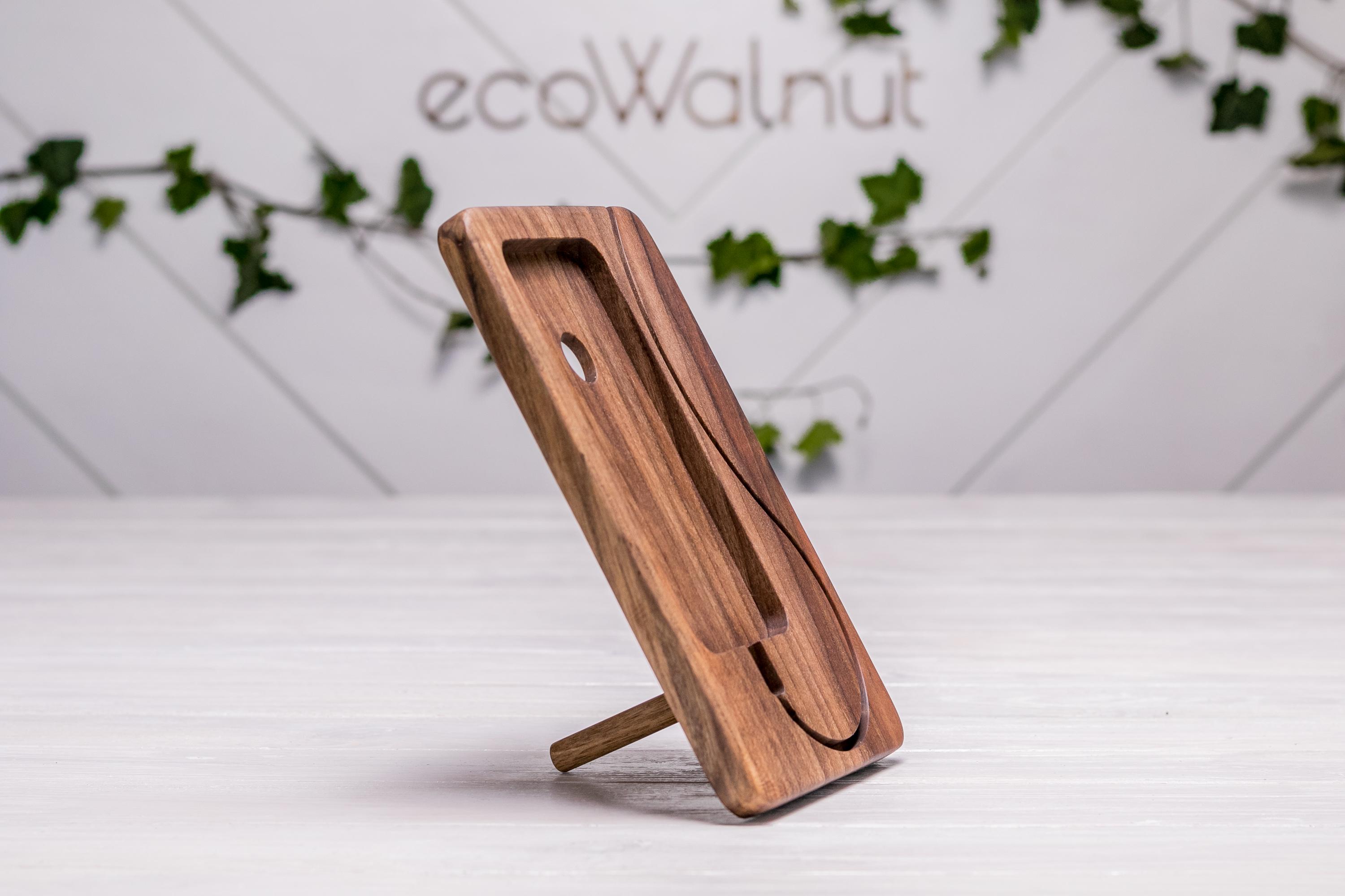 Зарядний пристрій EcoWalnut бездротовий з логотипом (EW-31) - фото 8