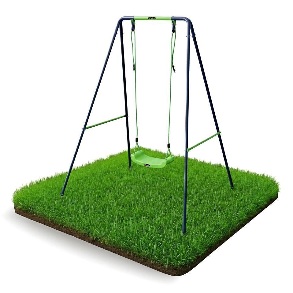 Качели детские уличные Spoko SP-S01 металлические Сине-зеленый (42400999)