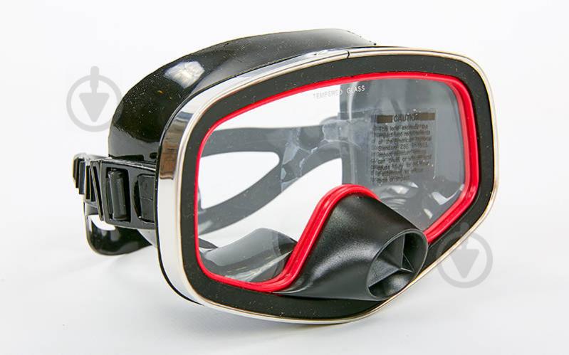 Маска для плавания planeta-sport Legend M103-SIL Черный-красный