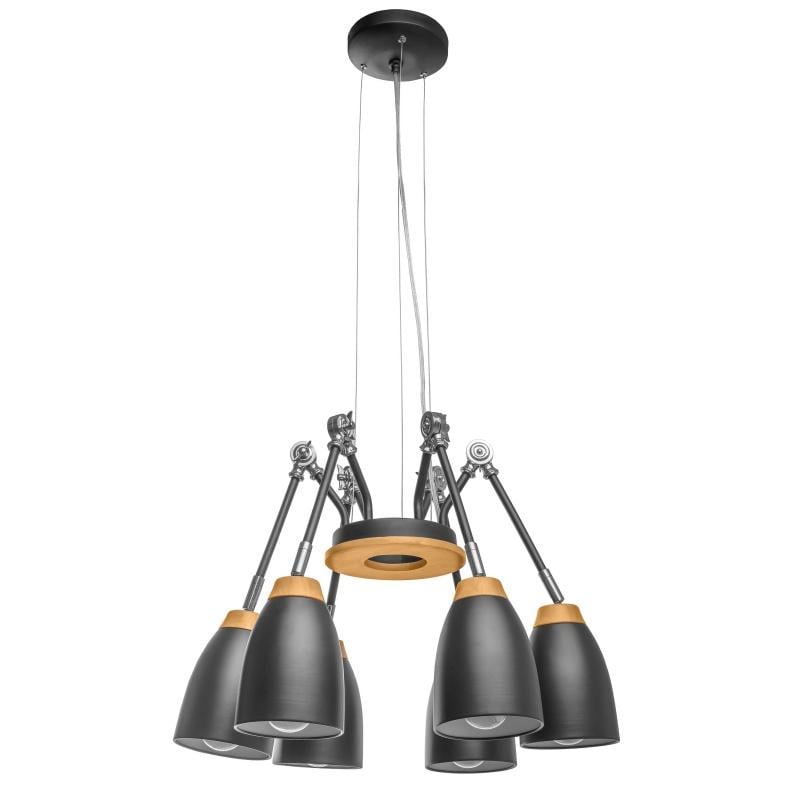 Люстра прованс паук Brille BL-470S/6 E27 BK