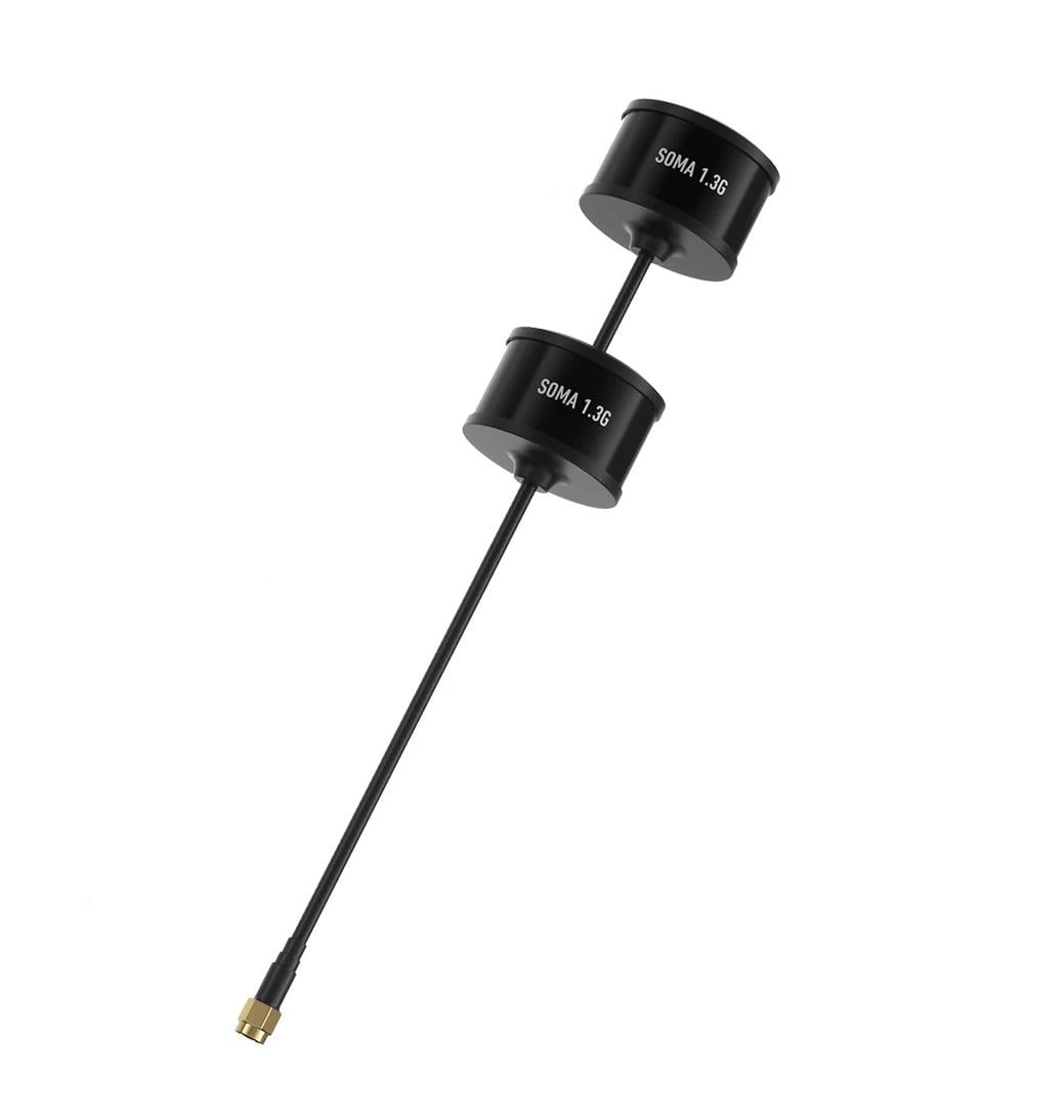 Антенна 1,3G RHCP GEPRC SOMA DUAL 3,26Dbi SMA-Male прямой для FPV дронов 170/80 мм Черный (00-00027163)
