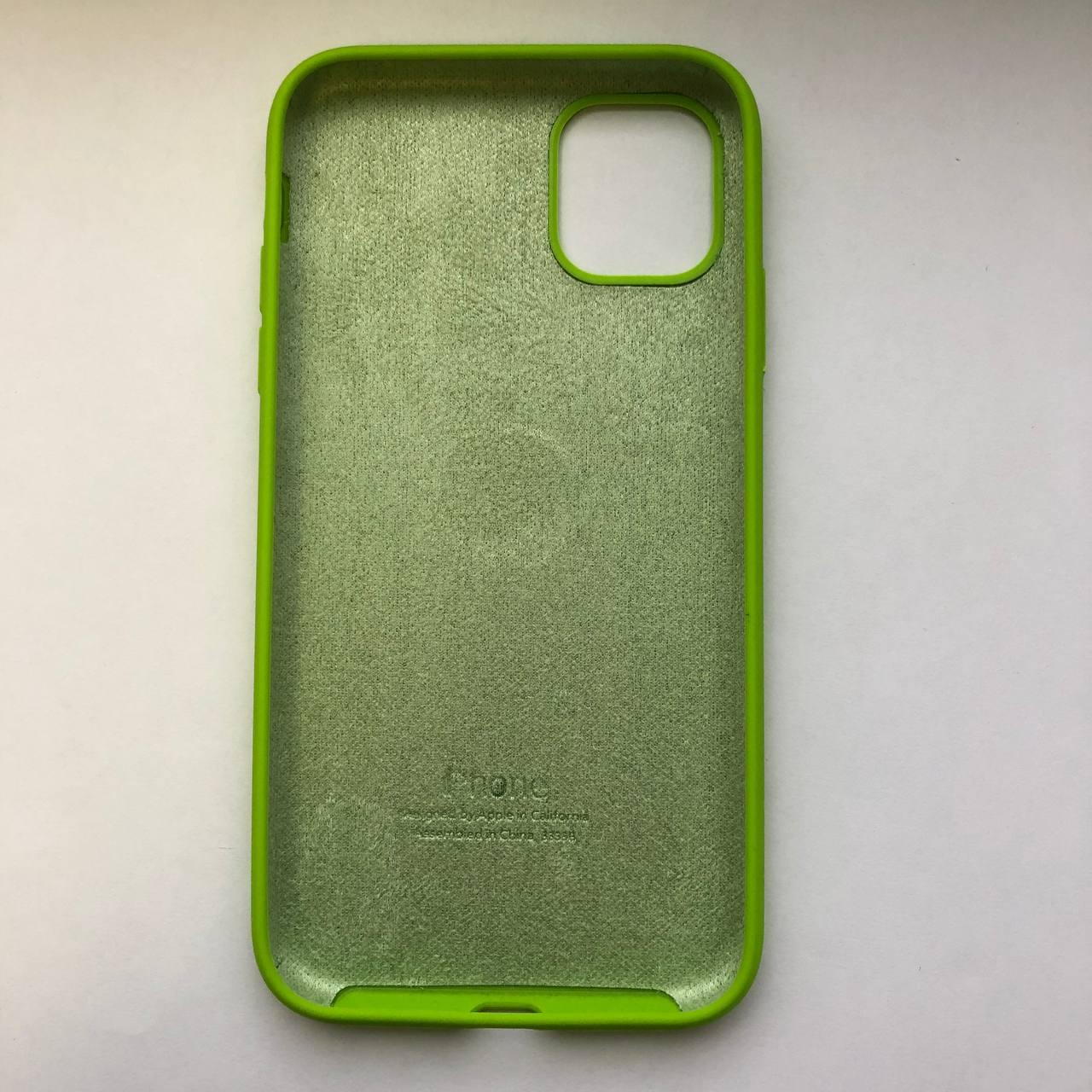 Чехол Silicone Case для Apple iPhone 11 Green - фото 2