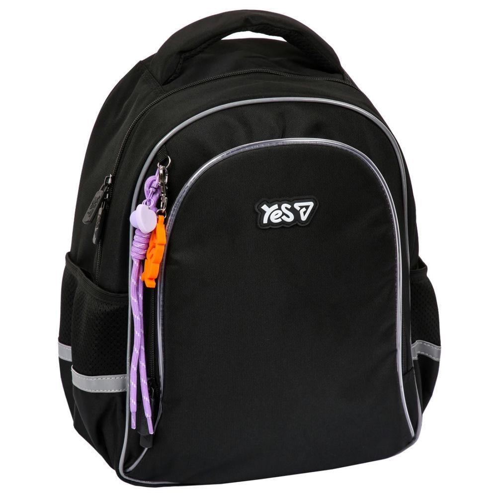 Рюкзак школьный YES Just Black 38,5x26x14 см 14 л Черный (550296)