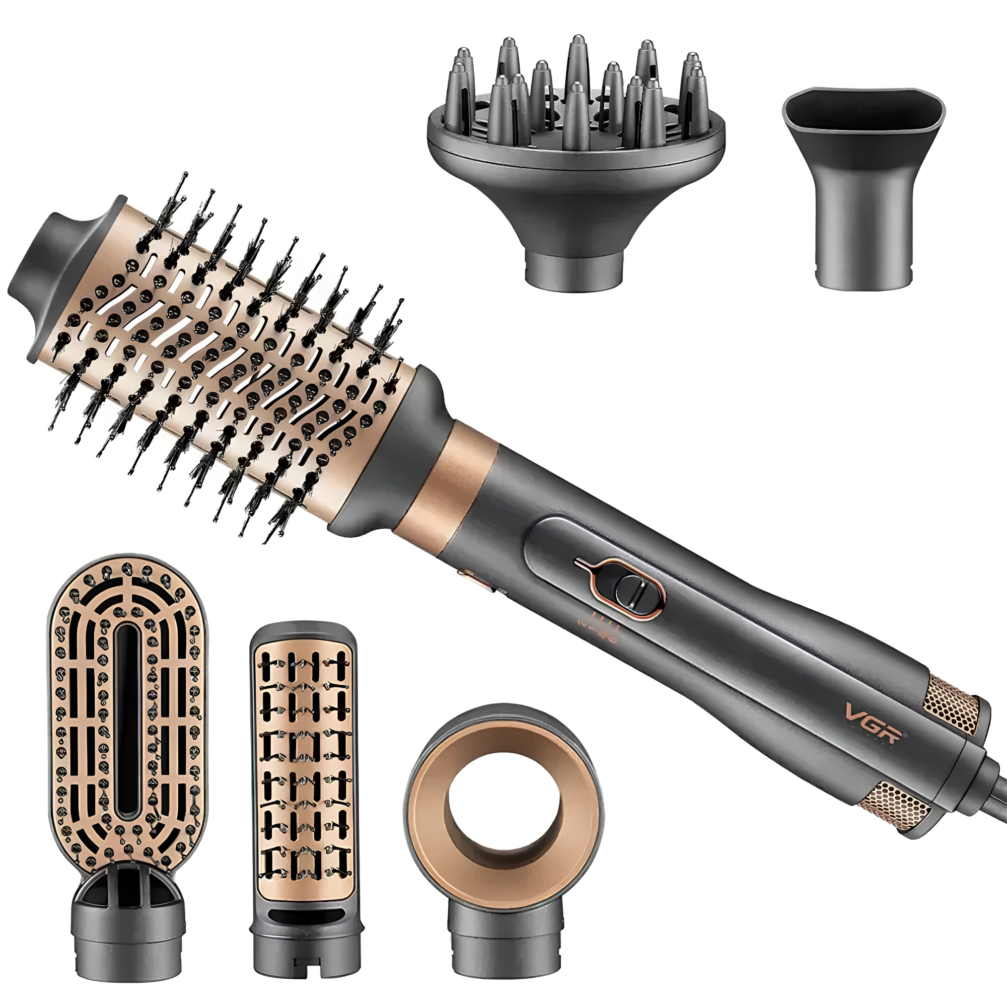 Фен-щетка с насадками VGR V-491 с холодным обдувом (0067434) Фен-щетка с насадками VGR V-491 с холодным обдувом (0067434)