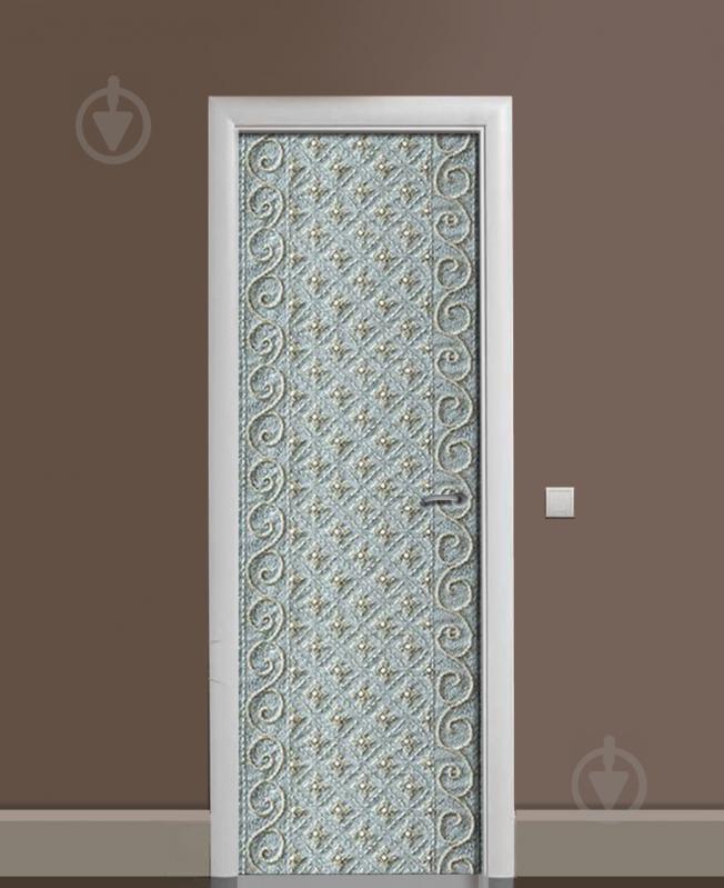 Наклейка на дверь Zatarga «Полотно серенити» 650х2000 мм виниловая 3Д наклейка декор самоклеящаяся