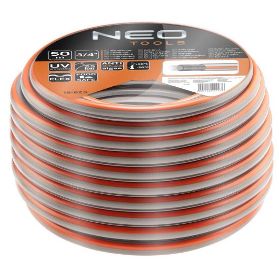 Шланг садовый NEO tools Optima 3/4" 50 м 4 слоя до 25 бар -20...+60°C (15-825) Шланг садовый NEO tools Optima 3/4" 50 м 4 слоя до 25 бар -20...+60°C (15-825)