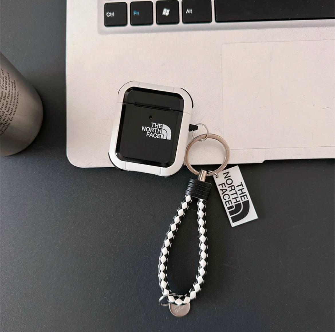 Чехол для наушников Airpods 2 The North Face с брелком (1271)