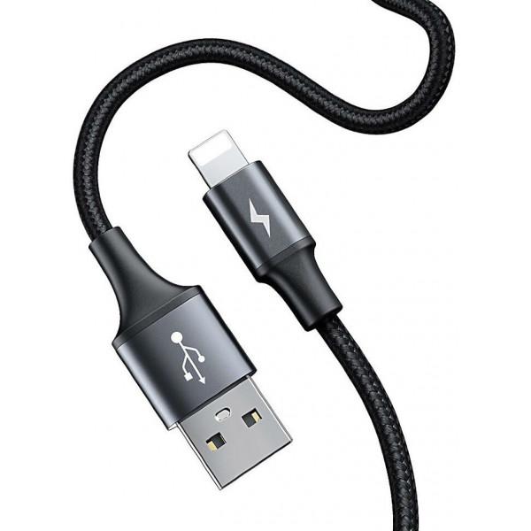 Кабель Baseus Special Data Cable for Backseat USB to iP+Dual USB Black