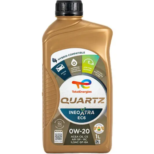 Моторное масло Total QUARTZ INEO XTRA EC6 0W-20 1 л (0w20qixec61l)