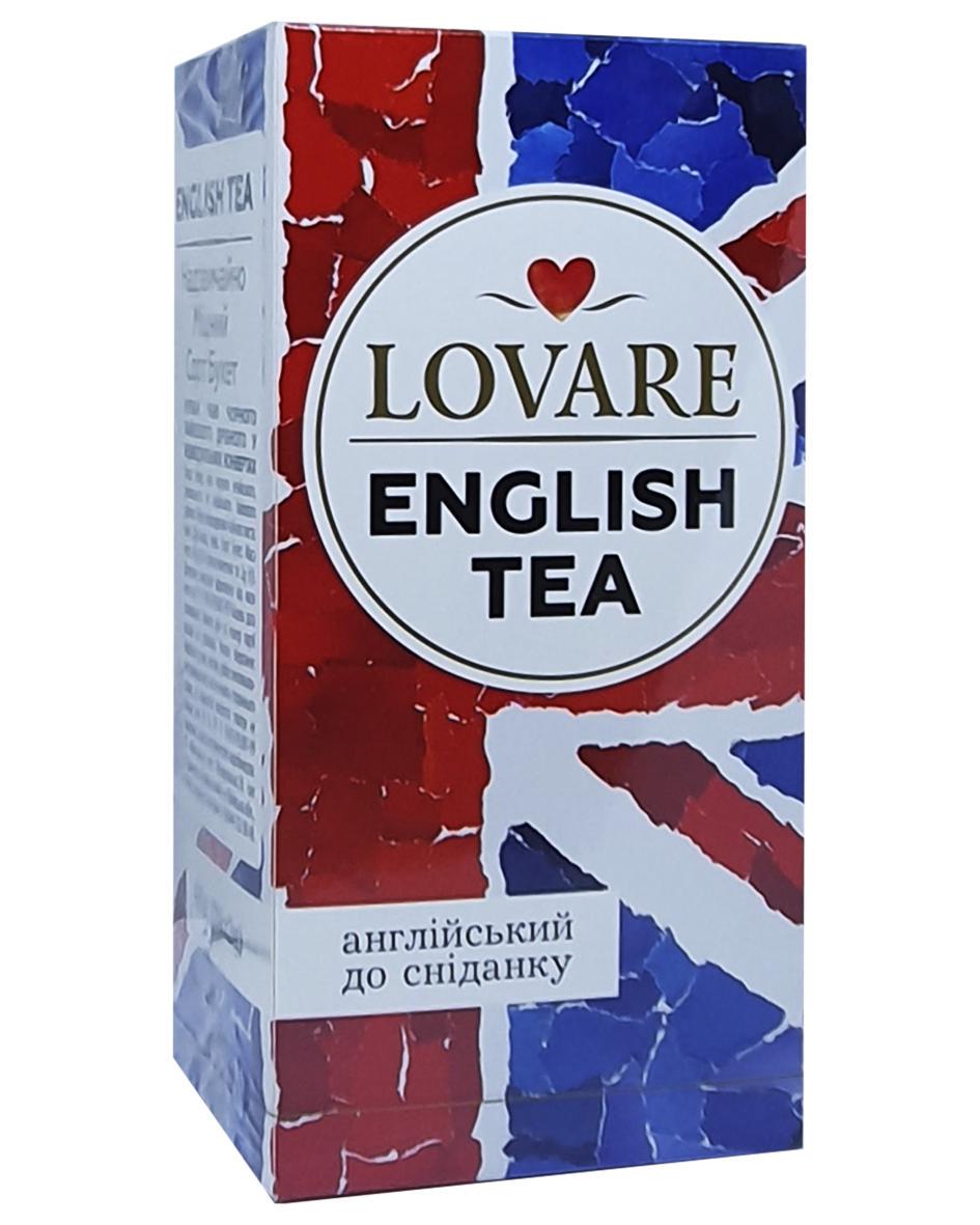 Чай чорний Lovare English Breakfast у пакетиках 24 пакетики 2 г (52931)