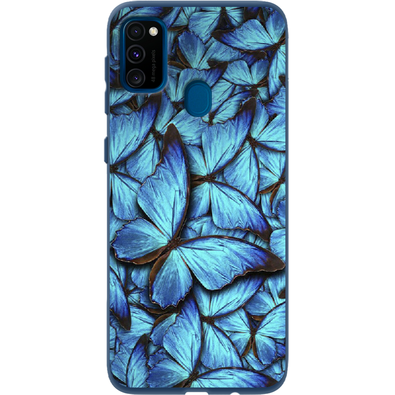 Чохол Boxface Samsung M307 Galaxy M30s Лазурні Метелики Синій силікон (38209-up1550-41816)