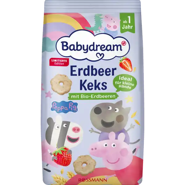 Печенье Babydream Bio с клубникой с 1 года 125 г