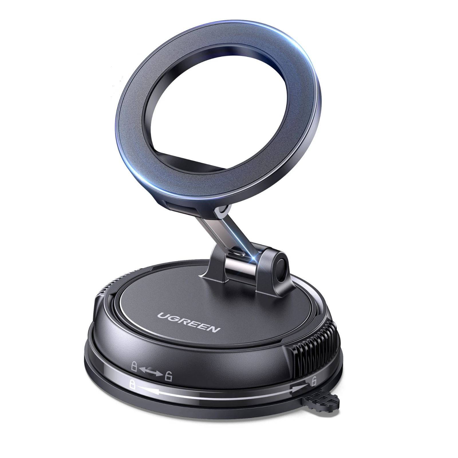 Магнитный крепеж для телефона UGREEN LP926 360° на присоске для приборной панели Magsafe Black (65187)